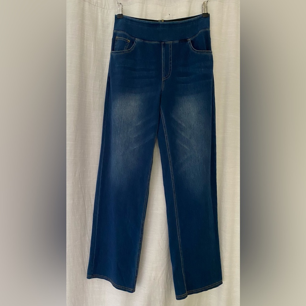 HALARA Dark Blue Wide Leg Jeans